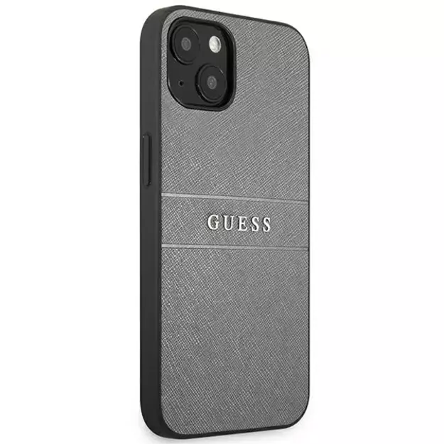 Guess GUHCP13SPSASBGR iPhone 13 mini 5.4&quot  grey/grey Saffiano Strap 3