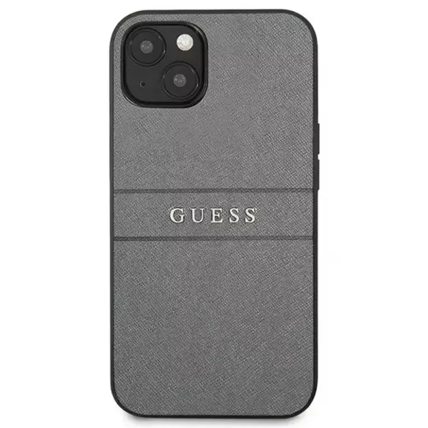 Guess GUHCP13SPSASBGR iPhone 13 mini 5.4&quot  grey/grey Saffiano Strap 2