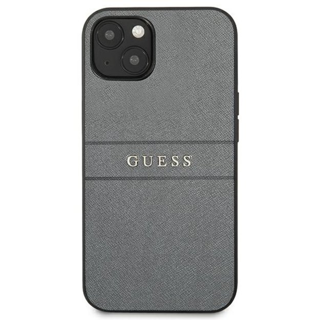 Guess GUHCP13SPSASBGR iPhone 13 mini 5.4&quot  grey/grey Saffiano Strap 8