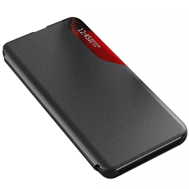 Eco Leather View Case elegant case with a flip cover and stand function for Samsung Galaxy S22 + (S22 Plus) blue 2