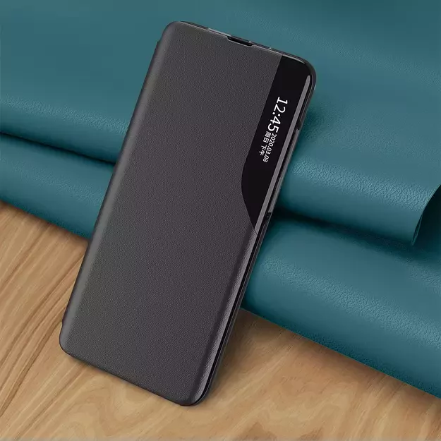 Eco Leather View Case elegant case with a flip cover and stand function for Samsung Galaxy S22 + (S22 Plus) blue 11