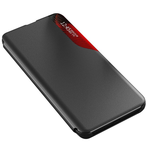Eco Leather View Case elegant case with a flip cover and stand function for Samsung Galaxy S22 + (S22 Plus) blue 8
