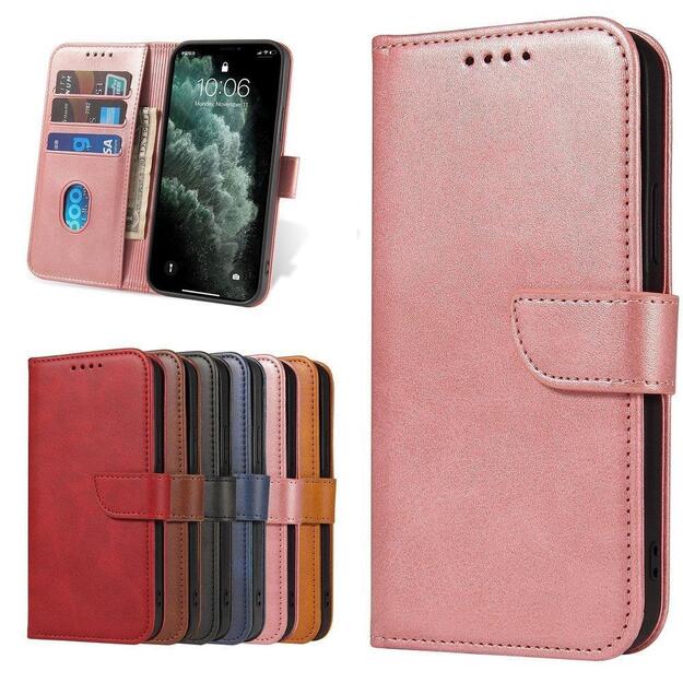 Magnet Case elegant case cover with a flap and stand function for Samsung Galaxy A03s (166.5) pink 8