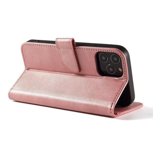 Magnet Case elegant case cover with a flap and stand function for Samsung Galaxy A03s (166.5) pink 3
