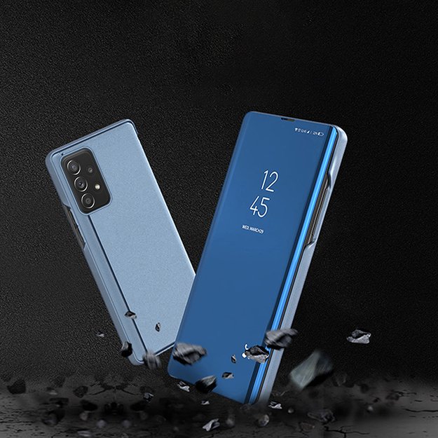 Clear View Case flip cover for Samsung Galaxy A73 blue 7