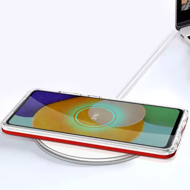 Clear 3in1 Case for Samsung Galaxy A13 5G Frame Gel Cover Red 12