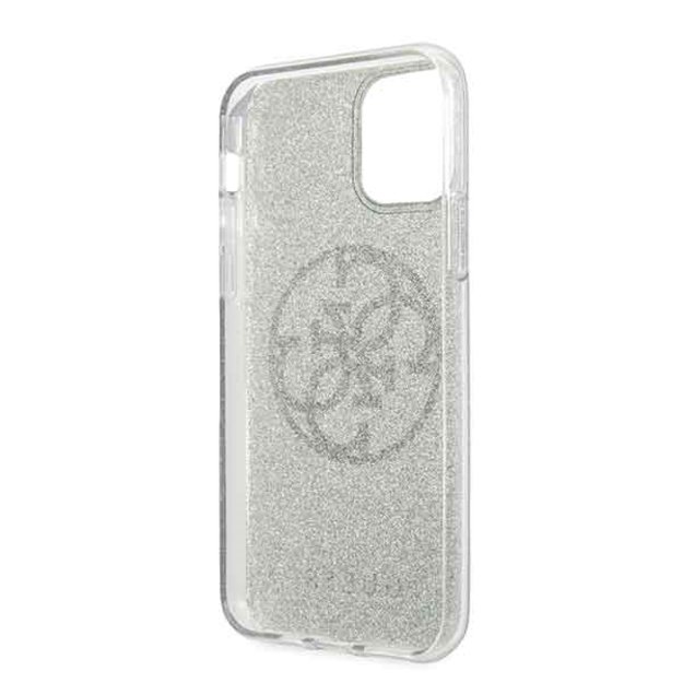 Guess GUHCN58PCUGLKA iPhone 11 Pro khaki hard case 4G Circle Glitter 3