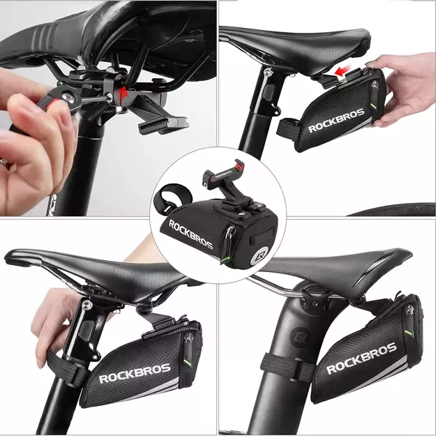 Rockbros C28 bicycle bag under the saddle - black 2