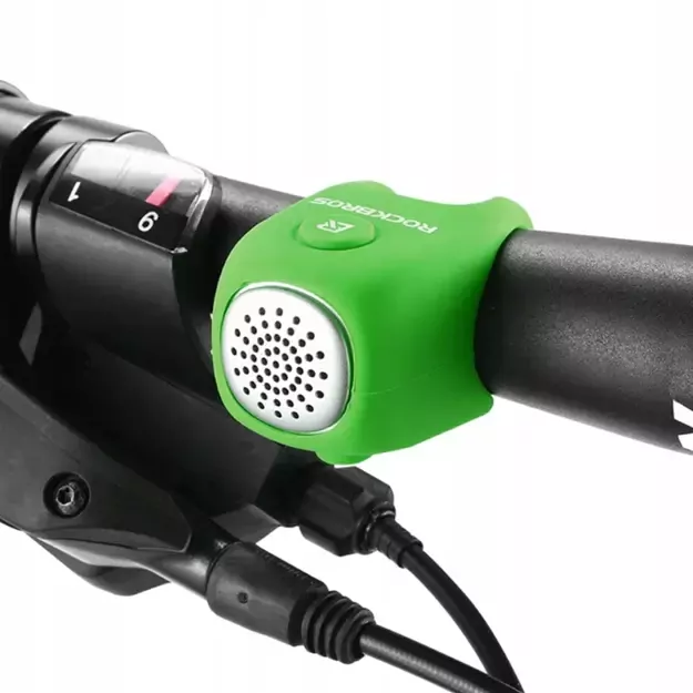 Rockbros CB1709GN electronic bicycle bell - green 1