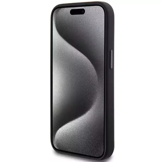 AMG Silicone Large Rhombuses Pattern MagSafe Case for iPhone 15/14/13 - Black 4