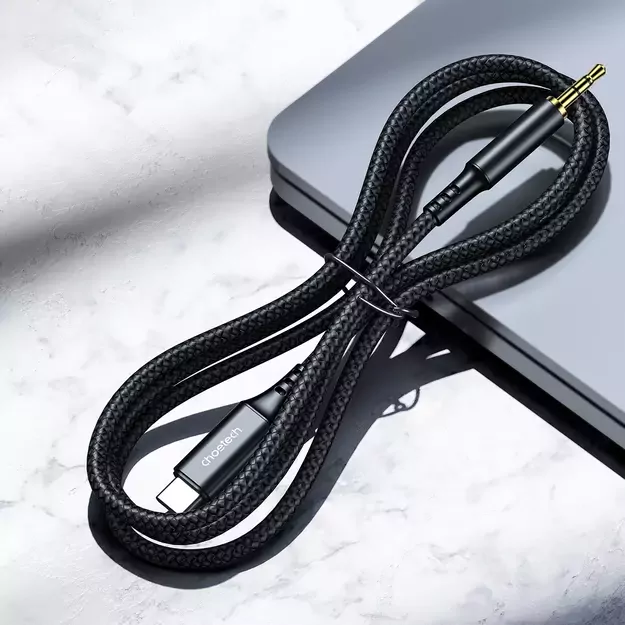 Choetech AUX006 USB-C / mini jack 3.5mm cable 1 m - black 4