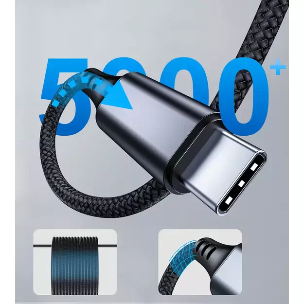 Choetech AUX006 USB-C / mini jack 3.5mm cable 1 m - black 3