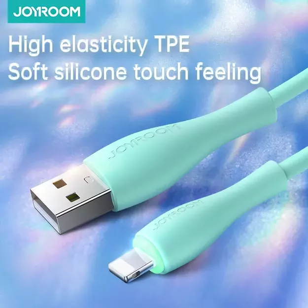 Joyroom Bowling Data Cable S-2030M8 USB-A / Lightning 3A 2m - green 1
