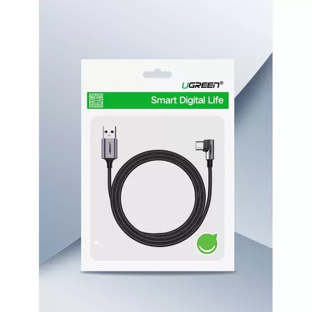 Ugreen US284 50942 USB-A (straight) / USB-C (angled) cable 3A 2m - gray 13
