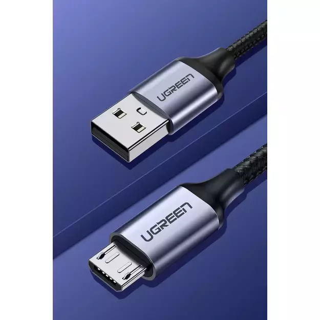 Ugreen US290 60146 USB-A / micro USB 2.4A cable 1m - gray 3
