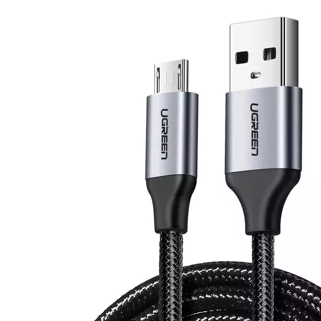 Ugreen US290 60146 USB-A / micro USB 2.4A cable 1m - gray 2