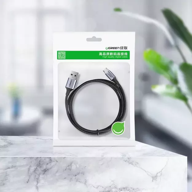 Ugreen US290 60146 USB-A / micro USB 2.4A cable 1m - gray 13