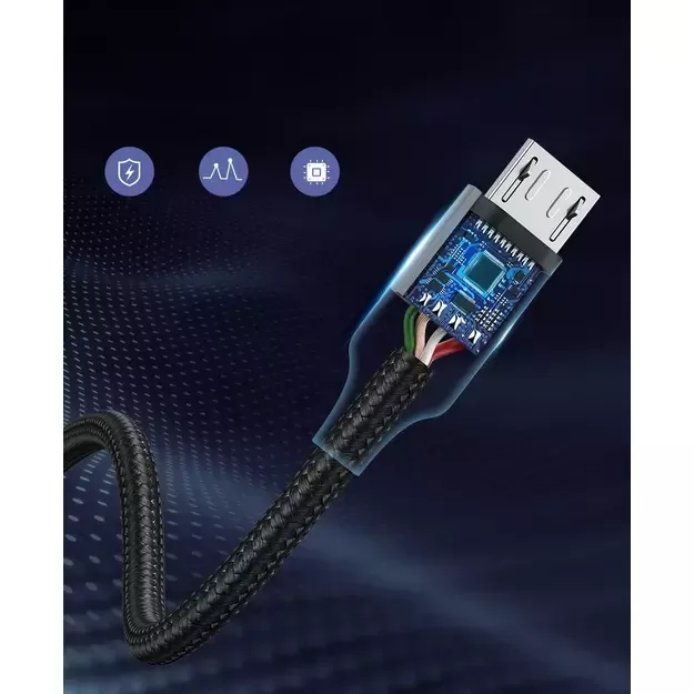 Ugreen US290 60146 USB-A / micro USB 2.4A cable 1m - gray 8