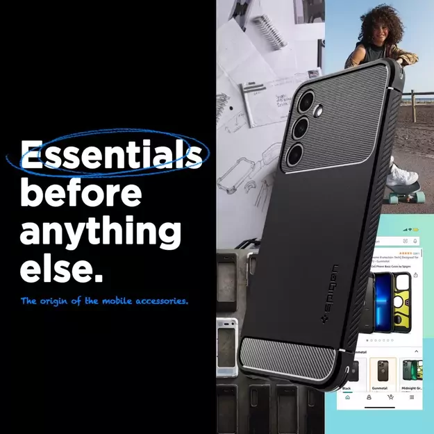 Spigen Rugged Armor Case for Samsung Galaxy A25 5G - Matte Black 14