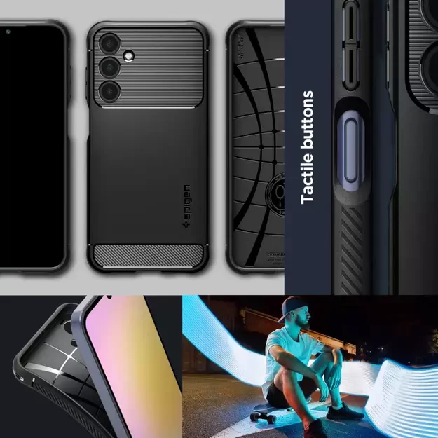 Spigen Rugged Armor Case for Samsung Galaxy A25 5G - Matte Black 20