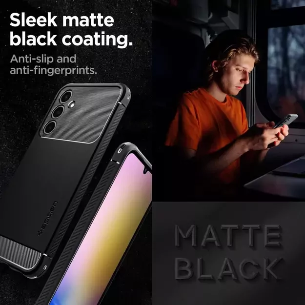 Spigen Rugged Armor Case for Samsung Galaxy A25 5G - Matte Black 17