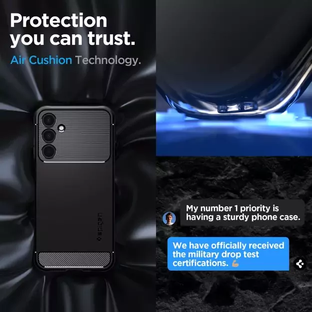 Spigen Rugged Armor Case for Samsung Galaxy A25 5G - Matte Black 18