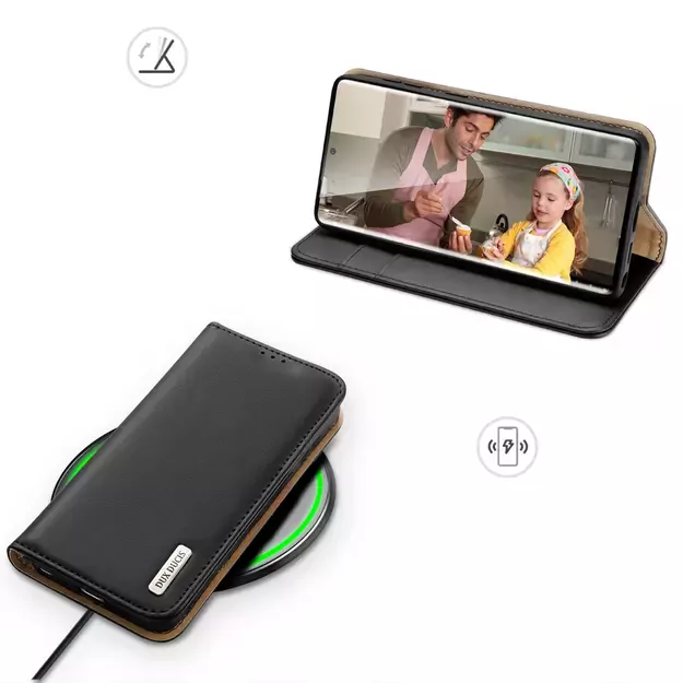 Dux Ducis Hivo case with flap and RFID blocking for Samsung S24 Galaxy Ultra - black 17
