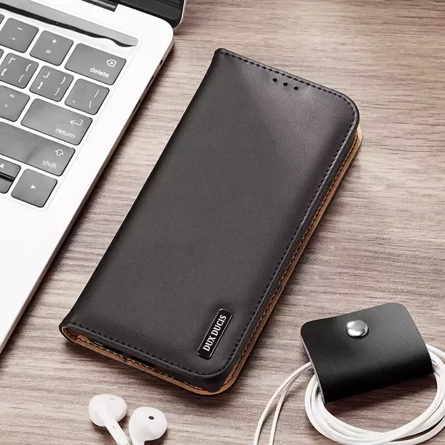 Dux Ducis Hivo case with flap and RFID blocking for Samsung S24 Galaxy Ultra - black 24