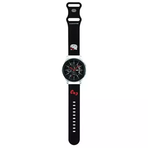 Hello Kitty Silicone Kitty Head strap universal 22mm - black