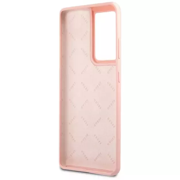 Guess GUHCS21LLSVSPI S21 Ultra G998 pink/pink hardcase Script Vintage 11