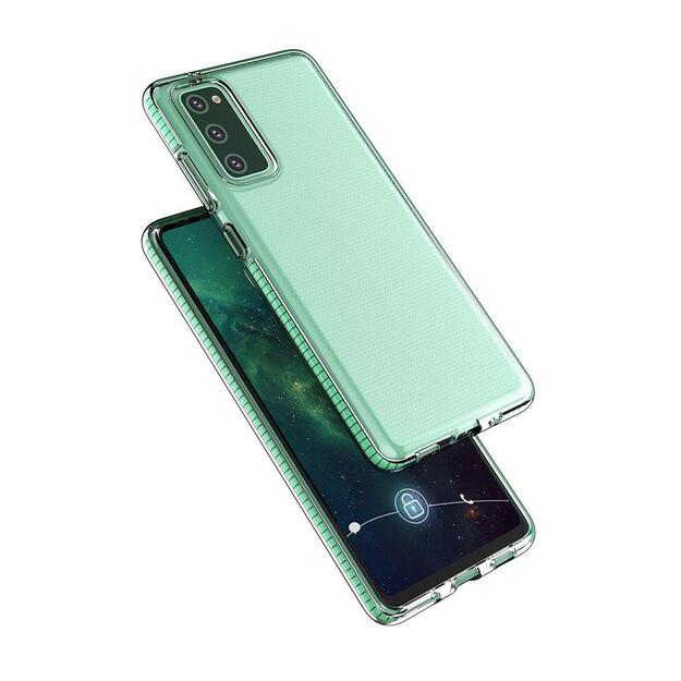 Spring Case clear TPU gel protective cover with colorful frame for Samsung Galaxy A72 4G light pink 2