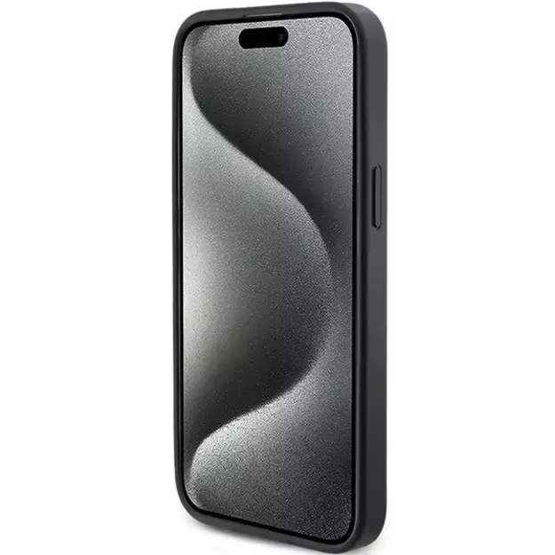 Guess 4G Triangle Metal Logo case for iPhone 14 Pro Max - black 4
