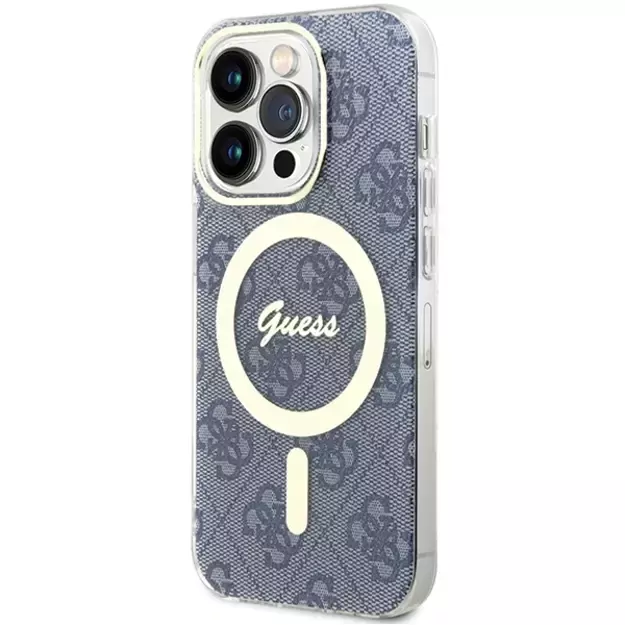 Guess IML 4G MagSafe case for iPhone 15 Pro Max - blue 8