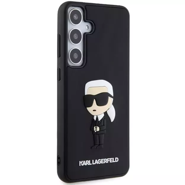 Karl Lagerfeld 3D Rubber Ikonik case for Samsung Galaxy S24+ - black 3