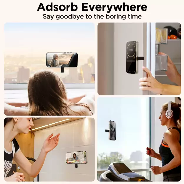 Joyroom JR-ZS393 magnetic phone holder with suction cups - black 22