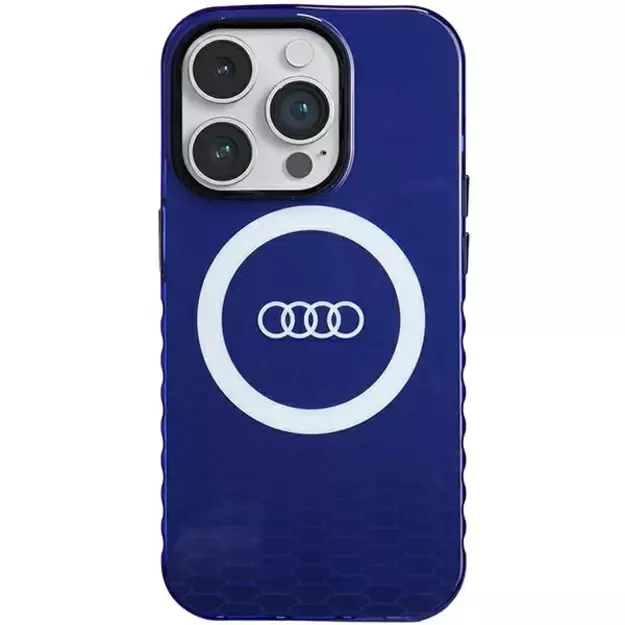 Audi IML Big Logo MagSafe case for iPhone 14 Pro - blue