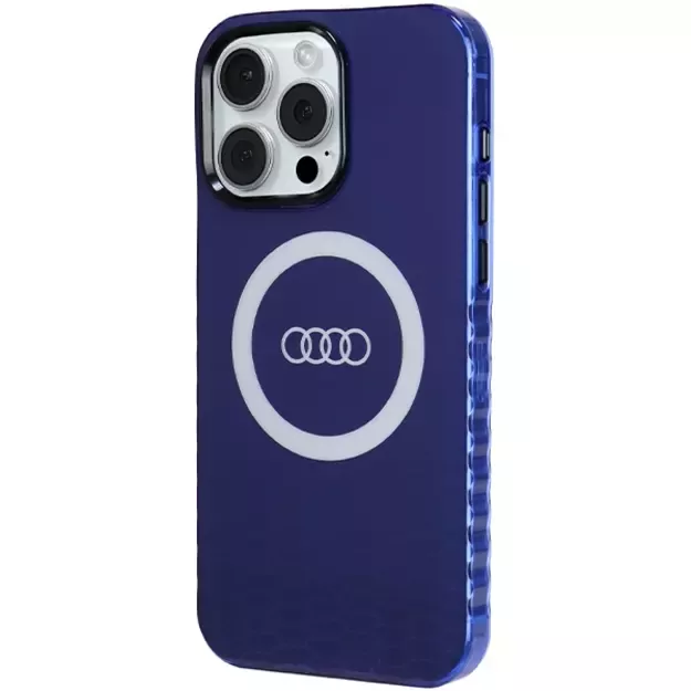 Audi IML Big Logo MagSafe case for iPhone 15 Pro Max - blue 1