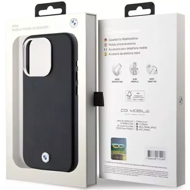 BMW Signature Wrapped Metal MagSafe case for iPhone 15 Pro - black 7