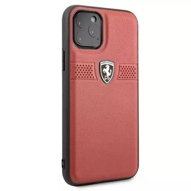 Ferrari FEOBAHCN58RE iPhone 11 Pro 5.8&quot  red/red hardcase Off Track Leather 5