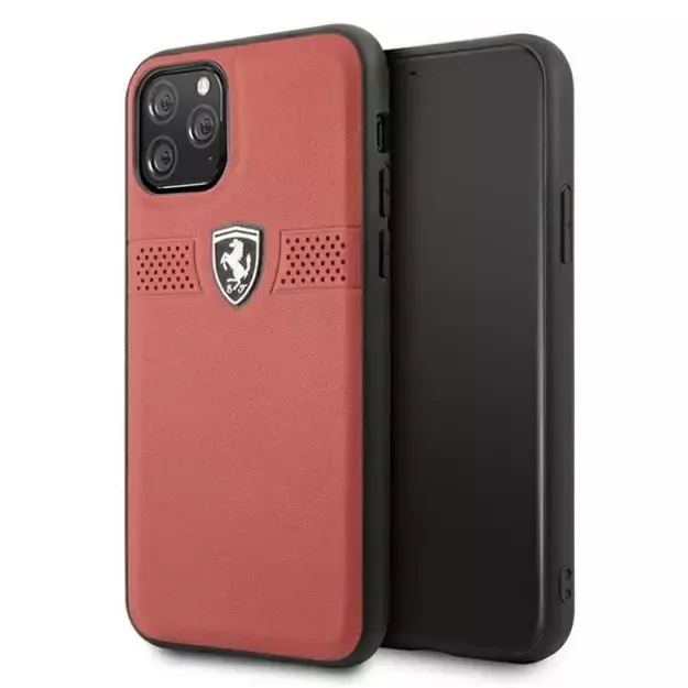 Ferrari FEOBAHCN58RE iPhone 11 Pro 5.8&quot  red/red hardcase Off Track Leather