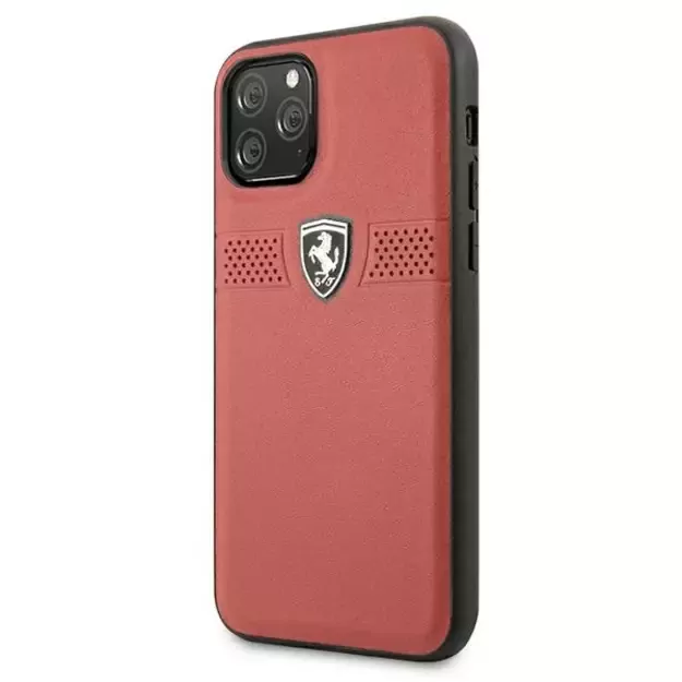 Ferrari FEOBAHCN58RE iPhone 11 Pro 5.8&quot  red/red hardcase Off Track Leather 2