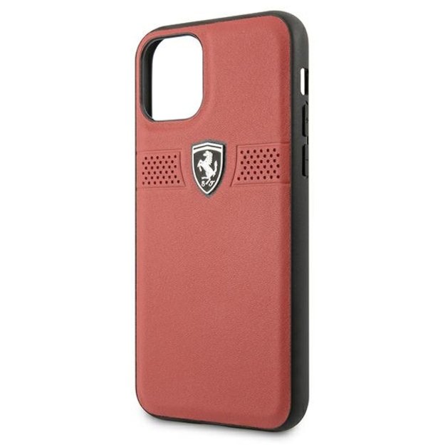Ferrari FEOBAHCN58RE iPhone 11 Pro 5.8&quot  red/red hardcase Off Track Leather 9