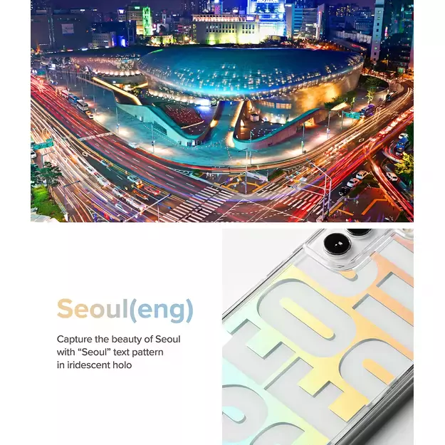 Ringke Fusion Design Armored Case Cover with Gel Frame for Samsung Galaxy S22 + (S22 Plus) transparent (Seoul) (F593R89) 14