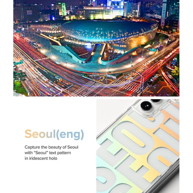 Ringke Fusion Design Armored Case Cover with Gel Frame for Samsung Galaxy S22 + (S22 Plus) transparent (Seoul) (F593R89) 5