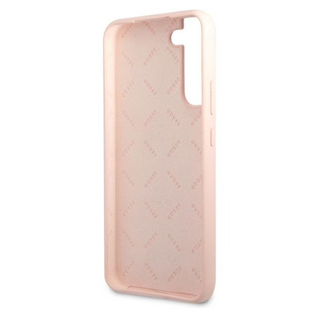 Guess GUHCS22MLSLMGPP S22+ S906 pink/pink hardcase Silicone Script Metal Logo 13