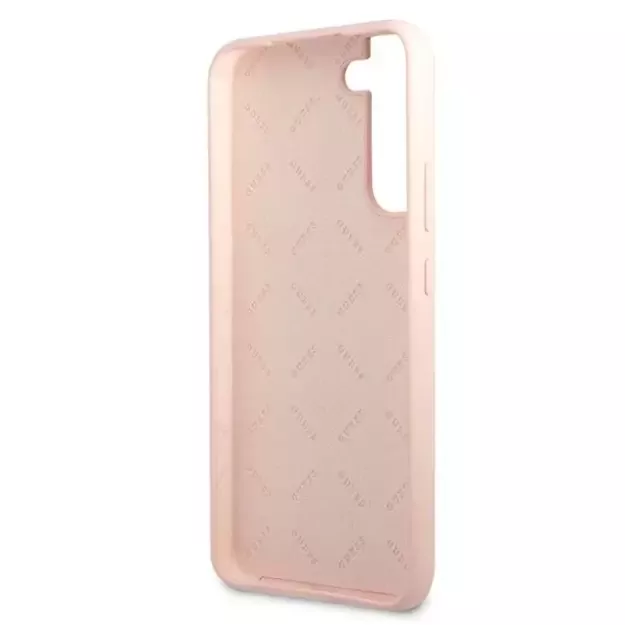 Guess GUHCS22MLSLMGPP S22+ S906 pink/pink hardcase Silicone Script Metal Logo 6