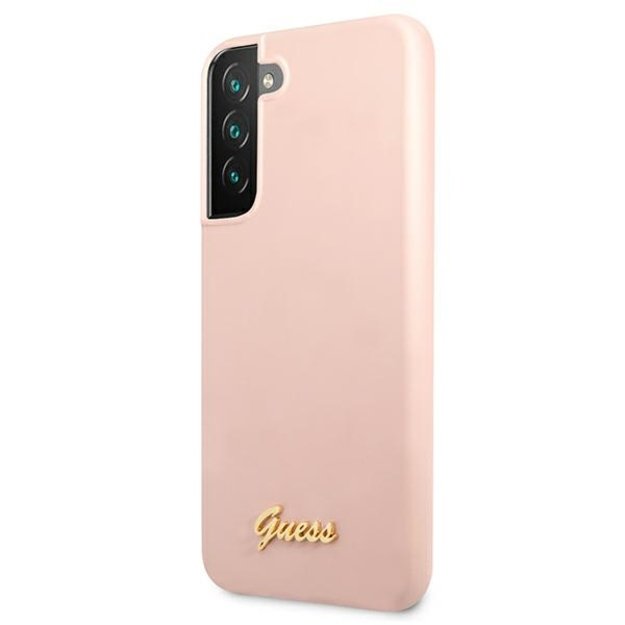 Guess GUHCS22MLSLMGPP S22+ S906 pink/pink hardcase Silicone Script Metal Logo 8