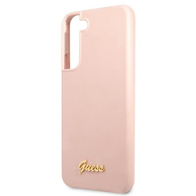 Guess GUHCS22MLSLMGPP S22+ S906 pink/pink hardcase Silicone Script Metal Logo 12