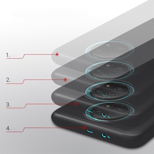 Nillkin Super Frosted Shield reinforced case cover for Xiaomi Redmi Note 9T 5G black 14