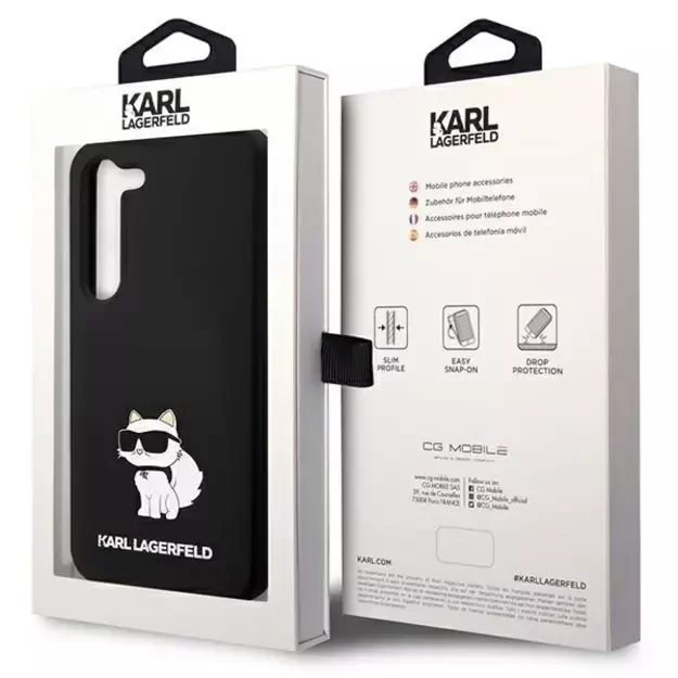 Karl Lagerfeld Silicone Choupette case for Samsung Galaxy S24+ - black 7